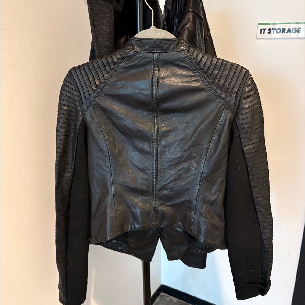 🖤 LAMARQUE Buttery Soft Black Leather Moto Jacket – Size Small 🖤 - Picture 4 of 10